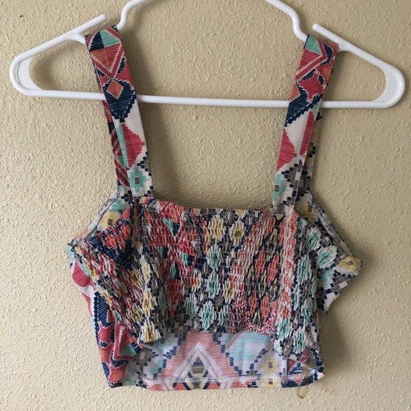 Tribal print crop top - Picture 4 of 4